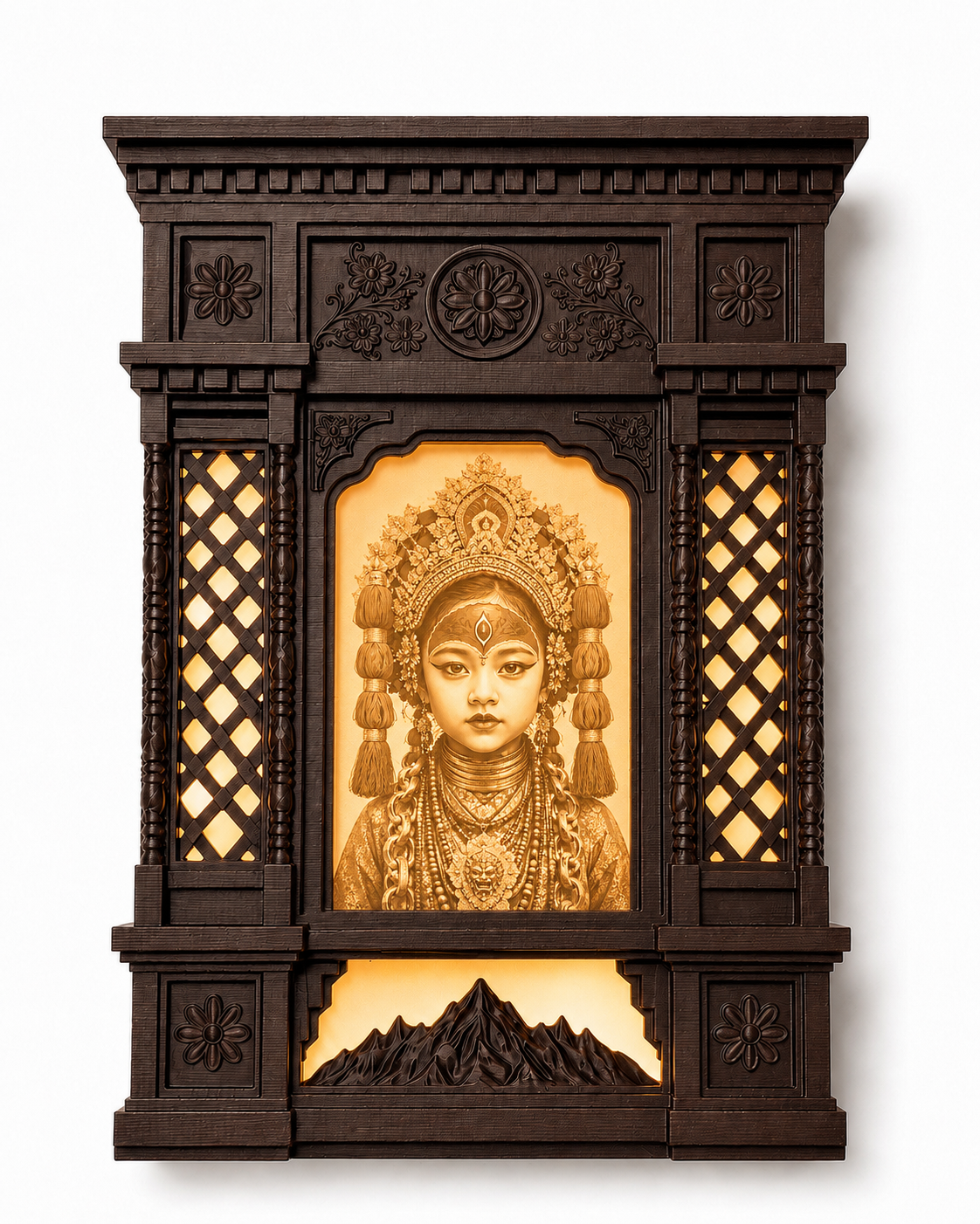 Newari Lithophane Window Frame