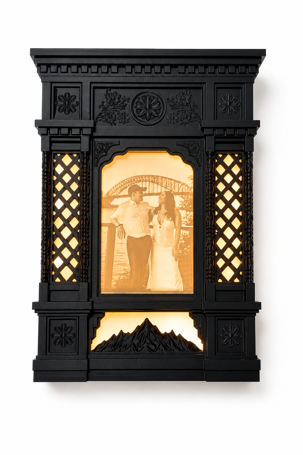 Newari Lithophane Window Frame